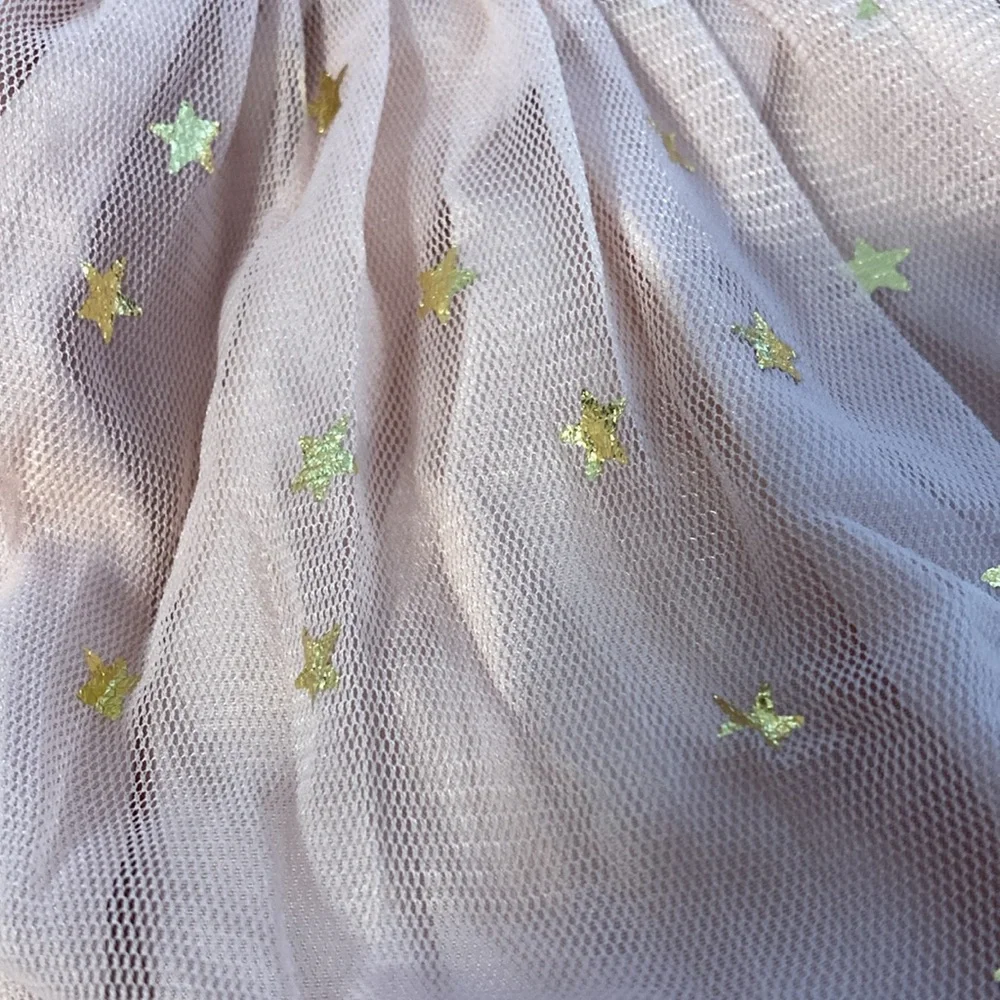 9M pink dress with gold stars
